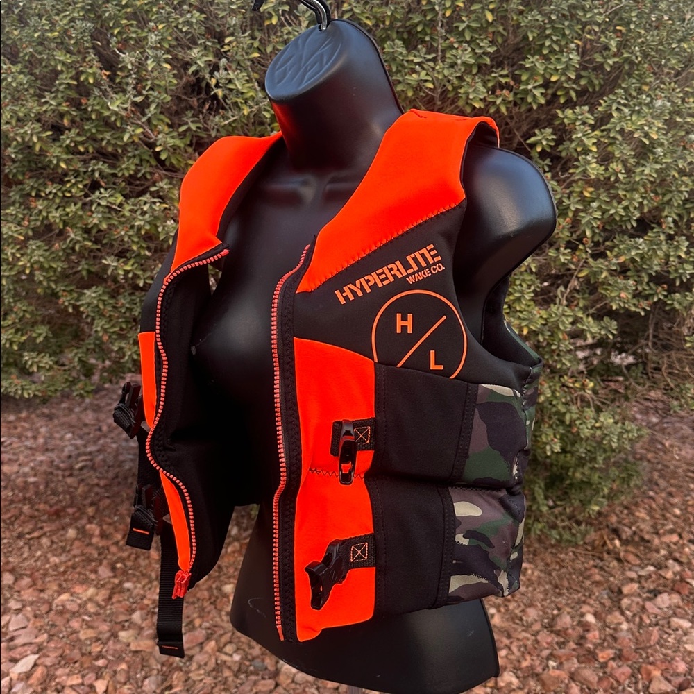 Hyperlite Orange and Black Life Vest - Picture 13 of 17